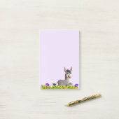 Garden Flowers Donkey Post-it® Notes (Op bureau)