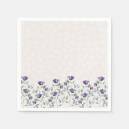Garden Flowers on Napkins Servet