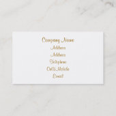 GARDEN FLOWERS VISITEKAARTJE (Achterkant)