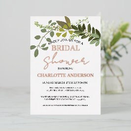 Garden Foliage Greenery Vines Vrijgezellenfeest Go Folie Uitnodiging