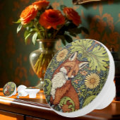 Garden Fox William Morris Floral Art Nouveau Keramische Knop