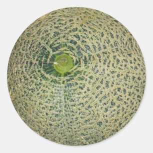 Garden Fresh Cantaloupe Ronde Sticker