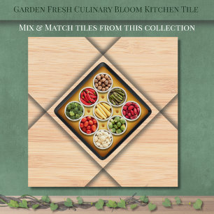 Garden Fresh Culinary Bloom Keuken Keramische Tege Tegeltje