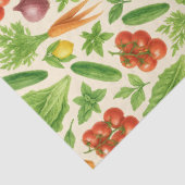 Garden-Fresh Veggies Tissue — Medium | Cream  Tissuepapier (Detail)