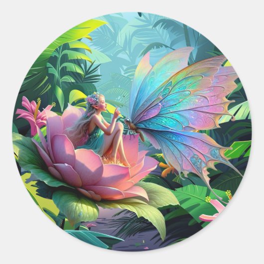 Garden Friends Ronde Sticker (Voorkant)