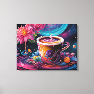 Garden Galaxy Koffie Canvas Afdruk