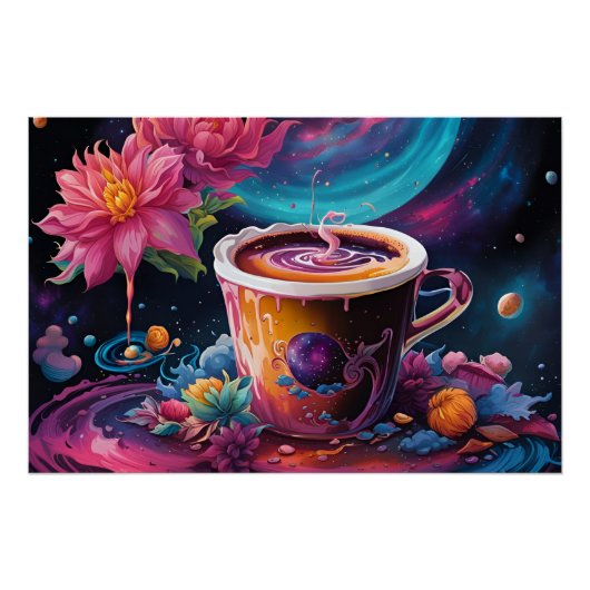 Garden Galaxy Koffie Perfect Poster (Voorkant)