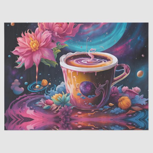 Garden Galaxy Koffie Tissuepapier (Voorkant)