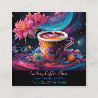 Garden Galaxy Koffie Vierkante Visitekaartje
