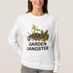 Garden Gangster Funny Gardening Gardeners Planten T-shirt