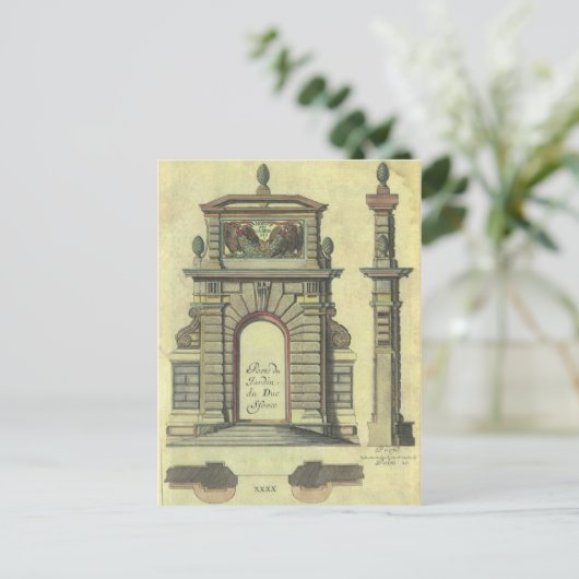  Garden Gate Arch, renaissance Architecture Briefkaart (Staand voorkant)