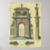 Garden Gate Arch, renaissance Architecture Poster (Voorkant)