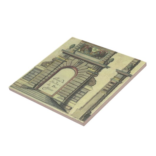  Garden Gate Arch, renaissance Architecture Tegeltje (Zijkant)