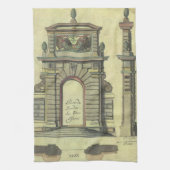  Garden Gate Arch, renaissance Architecture Theedoek (Verticaal)