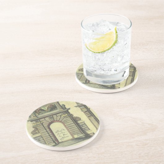  Garden Gate Arch, renaissance Architecture Zandsteen Onderzetter (Zijkant)