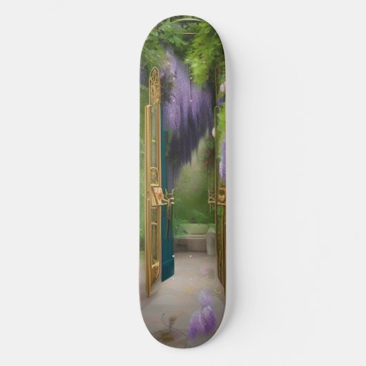 Garden Gate en Wisteria Skateboard (Voorkant)