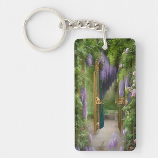 Garden Gate en Wisteria Sleutelhanger (Voorkant)