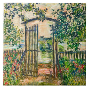 Garden Gate in Vetheuil Claude Monet Art Tegeltje