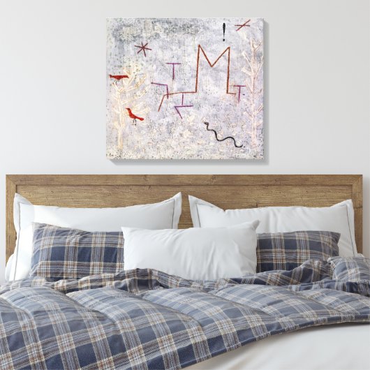 Garden Gate K | Paul Klee | Canvas Afdruk (Insitu (Slaapkamer))