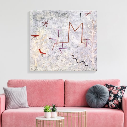 Garden Gate K | Paul Klee | Canvas Afdruk (Insitu (Woonkamer))