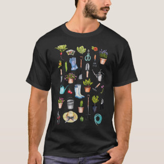 Garden Gear - Spring Gardening Pattern Een tuin om T-shirt