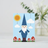 Garden Gnome Briefkaart (Staand voorkant)