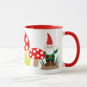 Garden Gnome Mushroom Cup Pas de Mok van de koffie