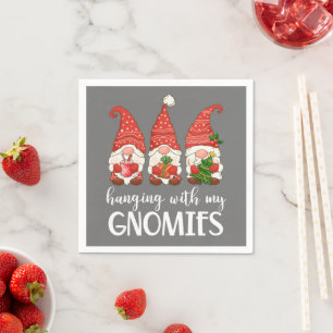 Garden Gnome Pajamas Kerstmis met mijn Servet