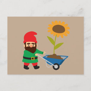 Garden Gnomes schattig en kleurrijk Briefkaart