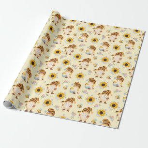 Garden Gnomes Wrapping Paper Cadeaupapier