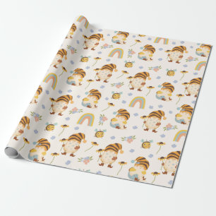 Garden Gnomes Wrapping Paper Cadeaupapier