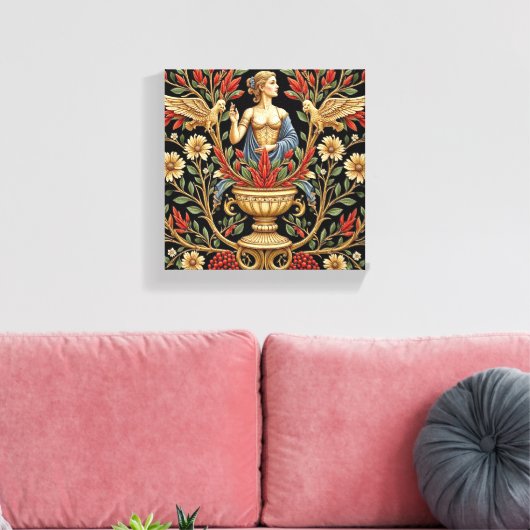 Garden Goddess Canvas Afdruk (Insitu (Woonkamer))