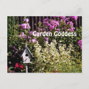 Garden Goddess Flower Garden Briefkaart