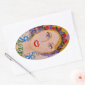 Garden Goddess Ovale Sticker (Envelop)