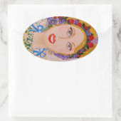Garden Goddess Ovale Sticker (Tas)