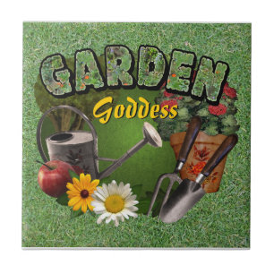 Garden Goddess Tegeltje