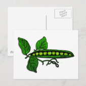 Garden Green Pea Pods Briefkaart (Voorkant / Achterkant)