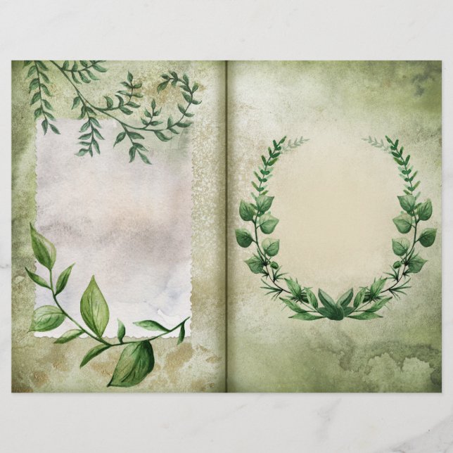 Garden Greenery Journal Page (Voorkant)