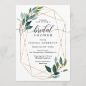 Garden Greens Bridal Shower Invitation Verdure (Devant)