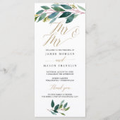 Garden Greens Gay Wedding Programme - Mr & Mr. (Devant)