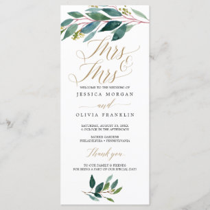 Garden Greens Programme de mariage gay - Mme & Mme