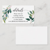 Garden Greens Site Mariage Insérer une carte (Devant / Derrière)