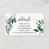 Garden Greens Site Mariage Insérer une carte (Devant)