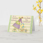 Garden Grows - Carte de voeux (Fleur jaune)