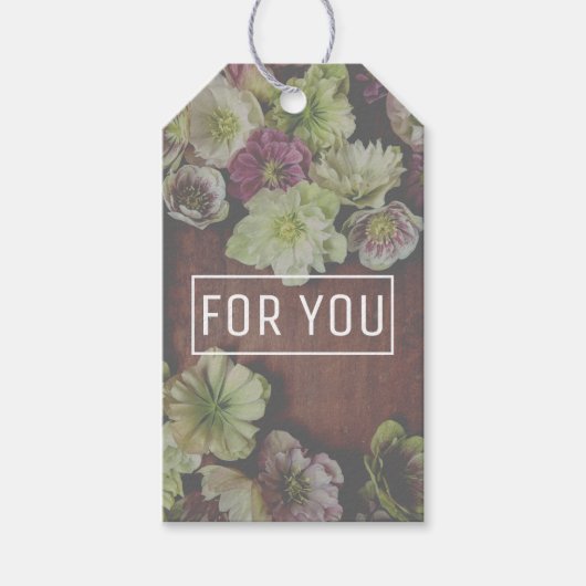 Garden Hellebore Gift Label Cadeaulabel (Voorkant)