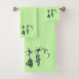 Garden Herbs Bad Handdoek