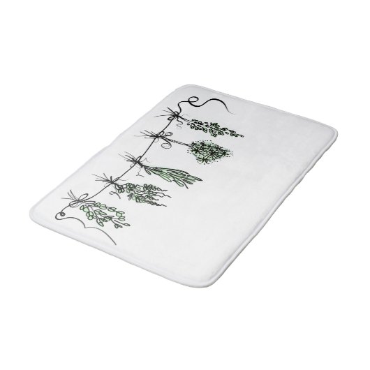 Garden Herbs Badmat (Gekanteld)