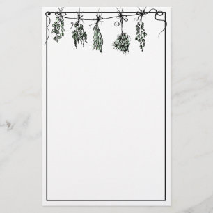 Garden Herbs   botanische tuin Briefpapier