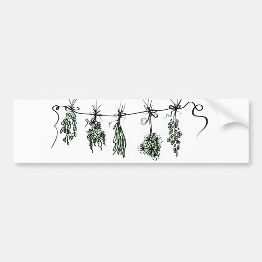 Garden Herbs Bumpersticker (Voorkant)