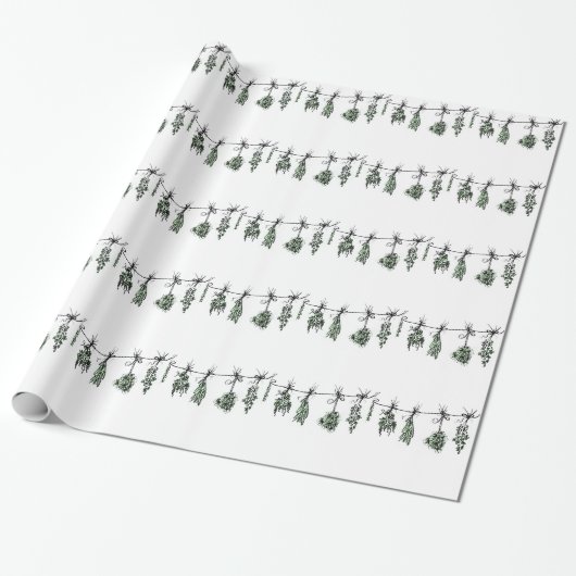 Garden Herbs Cadeaupapier (Uitgerold)